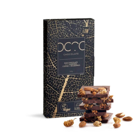 Czekolada z morwą, kawą i migdałami