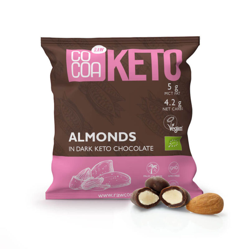 Migdały w czekoladzie keto