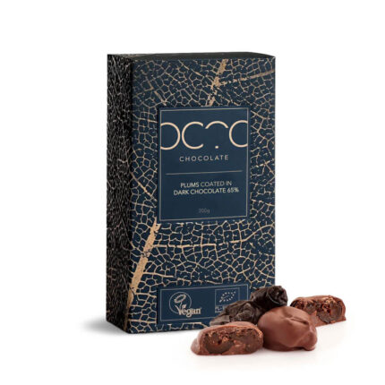Śliwki w czekoladzie ciemnej 65% octo