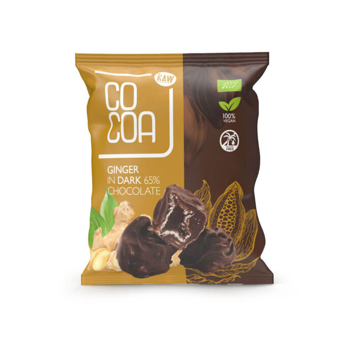 imbir w ciemnej czekoladzie opak