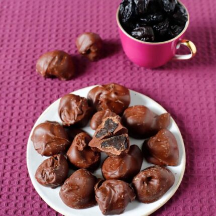 Śliwki w czekoladzie ciemnej 65% na wagę