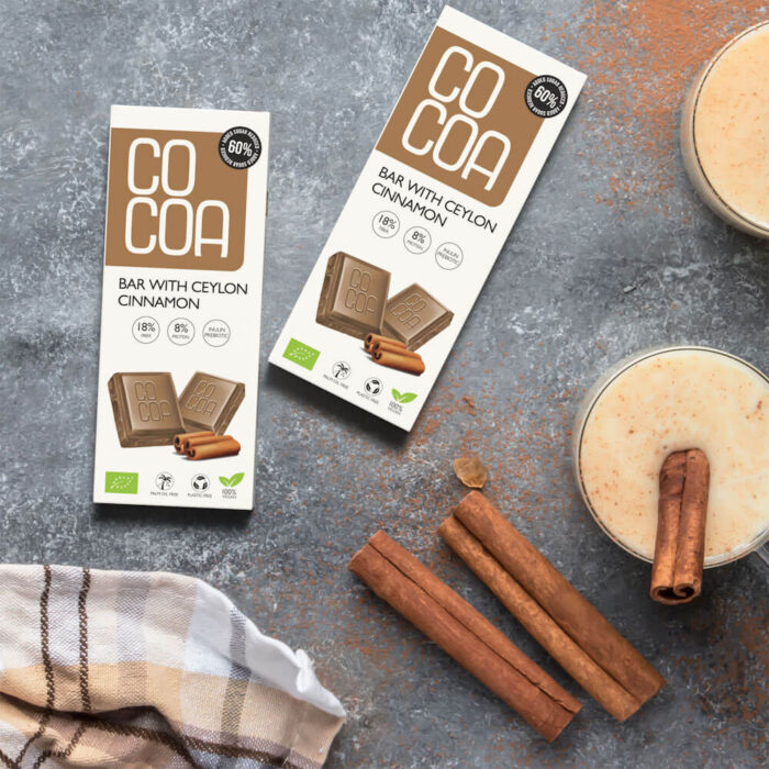 Czekolada biała cynamonowa 60% mniej cukru - obrazek 4