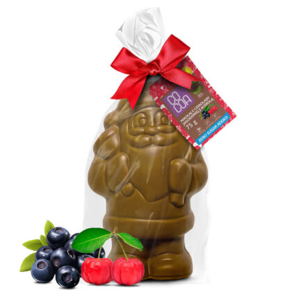 Mikołaj z czekolady jagodowej vegemylk bez cukru