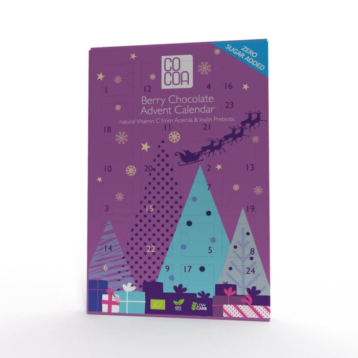Kalendarze adwentowe - czekolada jagodowa + czekolada ciemna 70% - zestaw 2 sztuk - obrazek 2