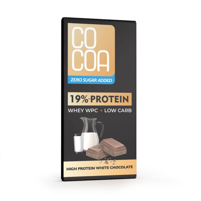 Czekolada proteinowa biała 0 cukru