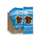 Lizak czekoladowy kokosowy 0 added sugar opakowanie zbiorcze 10 sztuk