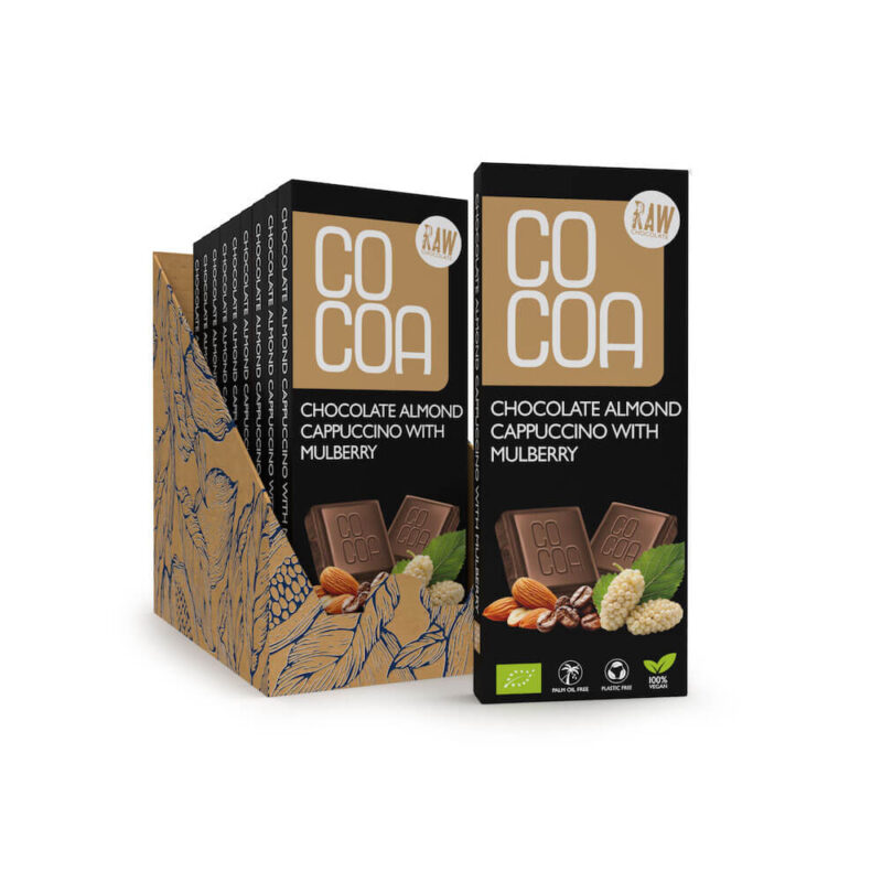 czekolada cappuccino migdałowe z morwa x10