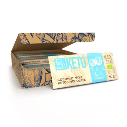 keto czekolada kokosowa opakowanie zbiorcze 12 sztuk