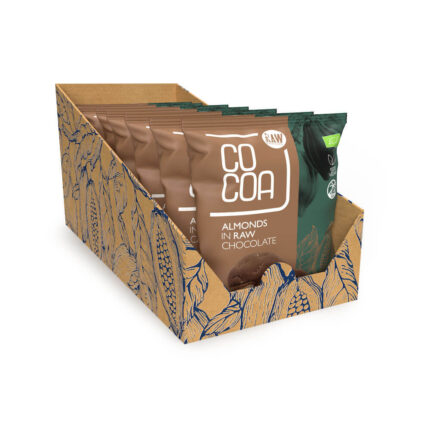 migdały w czekoladzie ciemnej surowej opakowanie zbiorcze 7 sztuk