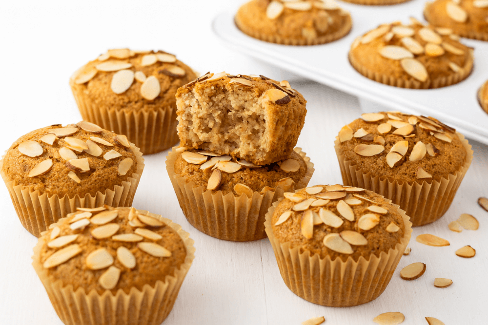 Keto muffiny z mąki migdałowej